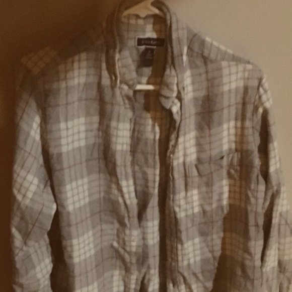 Gray and White flannel shirt - Picture 1 of 1